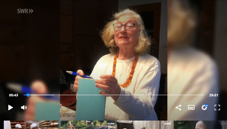 Reportage "Mitten im Leben" übera Hnnelore Loos Pro Seniore Residenz Frankenhöhe